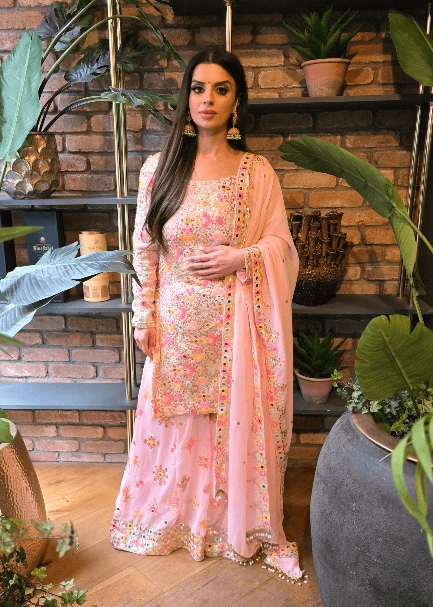 Cienna Luxury Bright Pink Sharara Suit | Nims Boutique Cienna Luxury Bright Pink Sharara Suit | Nims Boutique