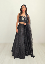 The NB Black Sequin Lehnga (size 4-16)