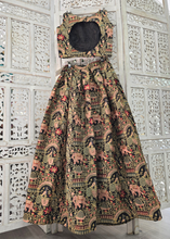Elephant Black Embroidered Sleeveless Blouse (4-22)