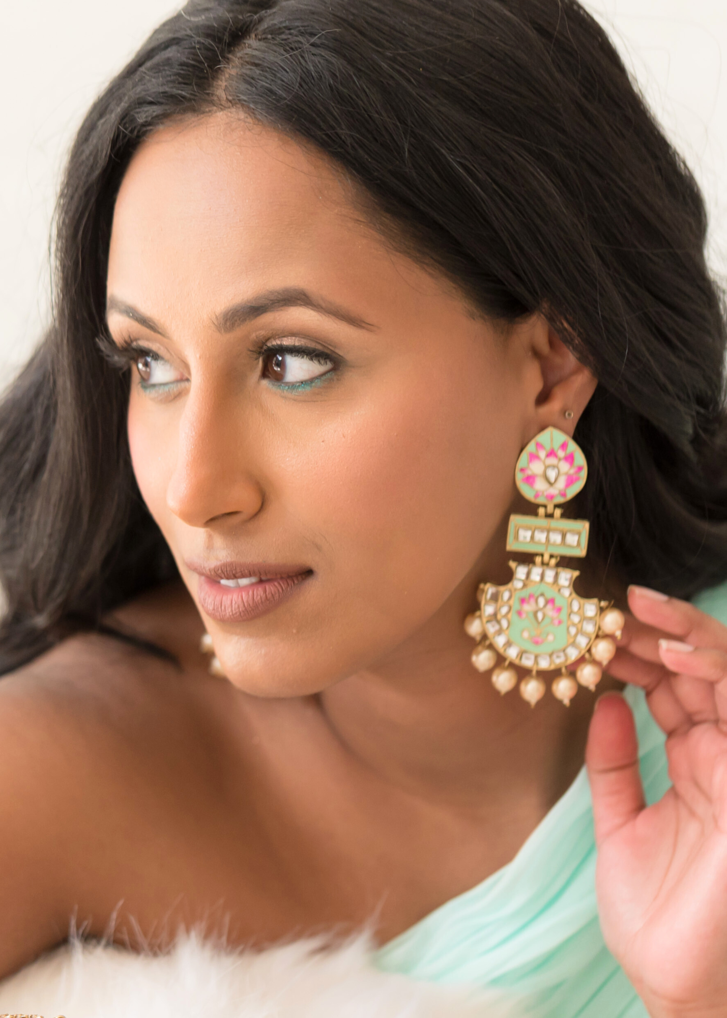 Suhana Mint Blossom Earrings