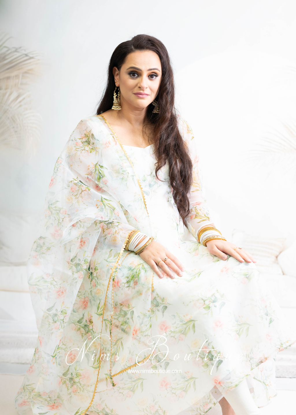 Kiera Ivory Floral Pajami Suit (sizes 4-22)