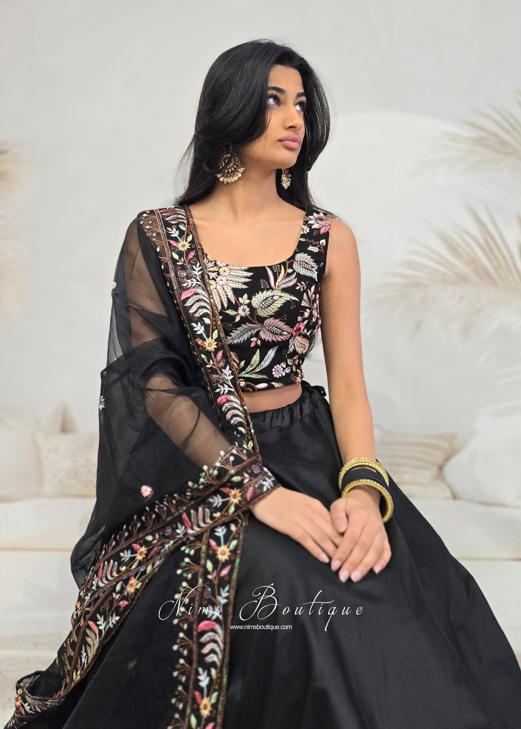 Luxury Sarika Black Sleeveless Blouse (size 4-20)