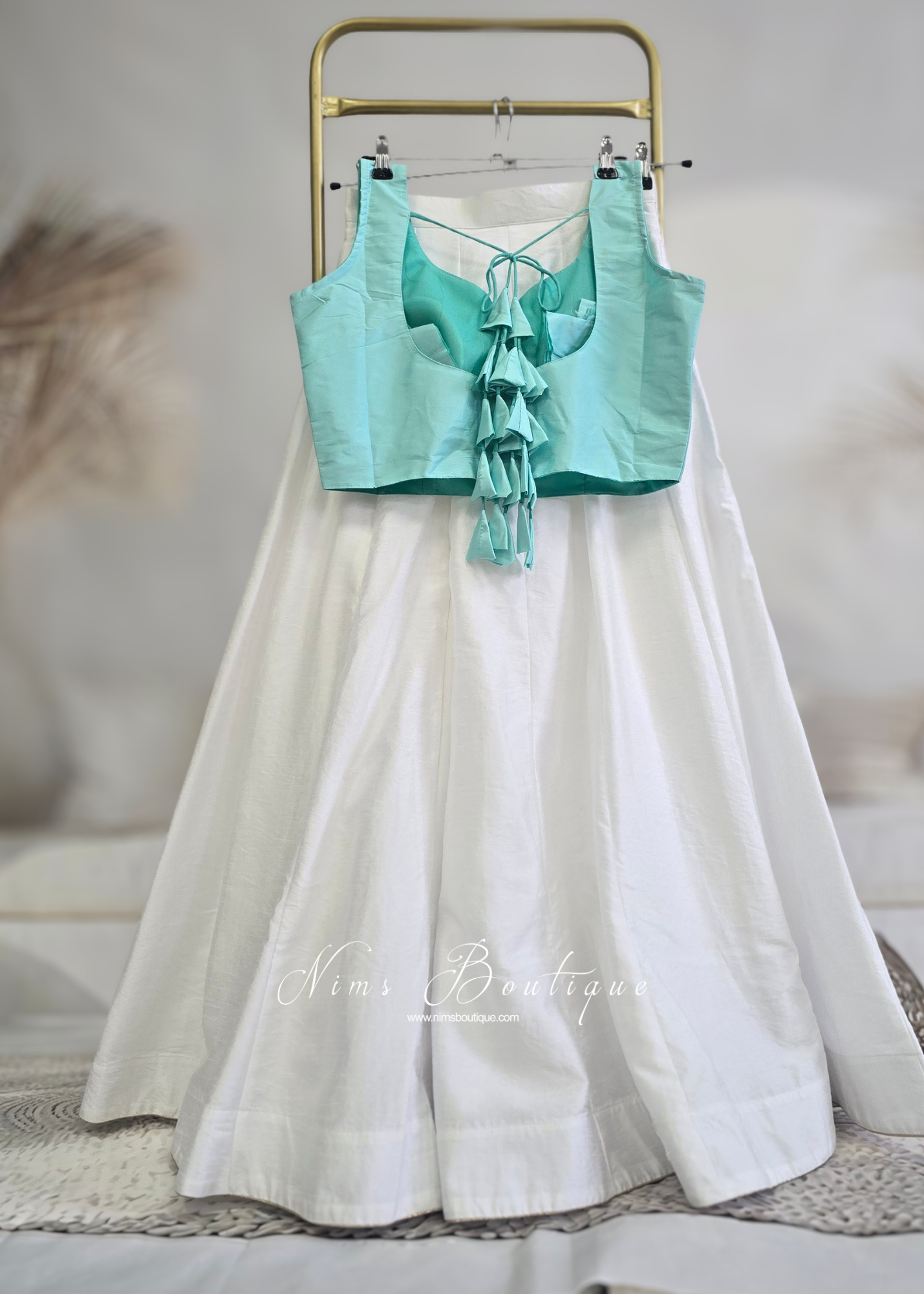 Arya White Flared Trousers (sizes 4-18)