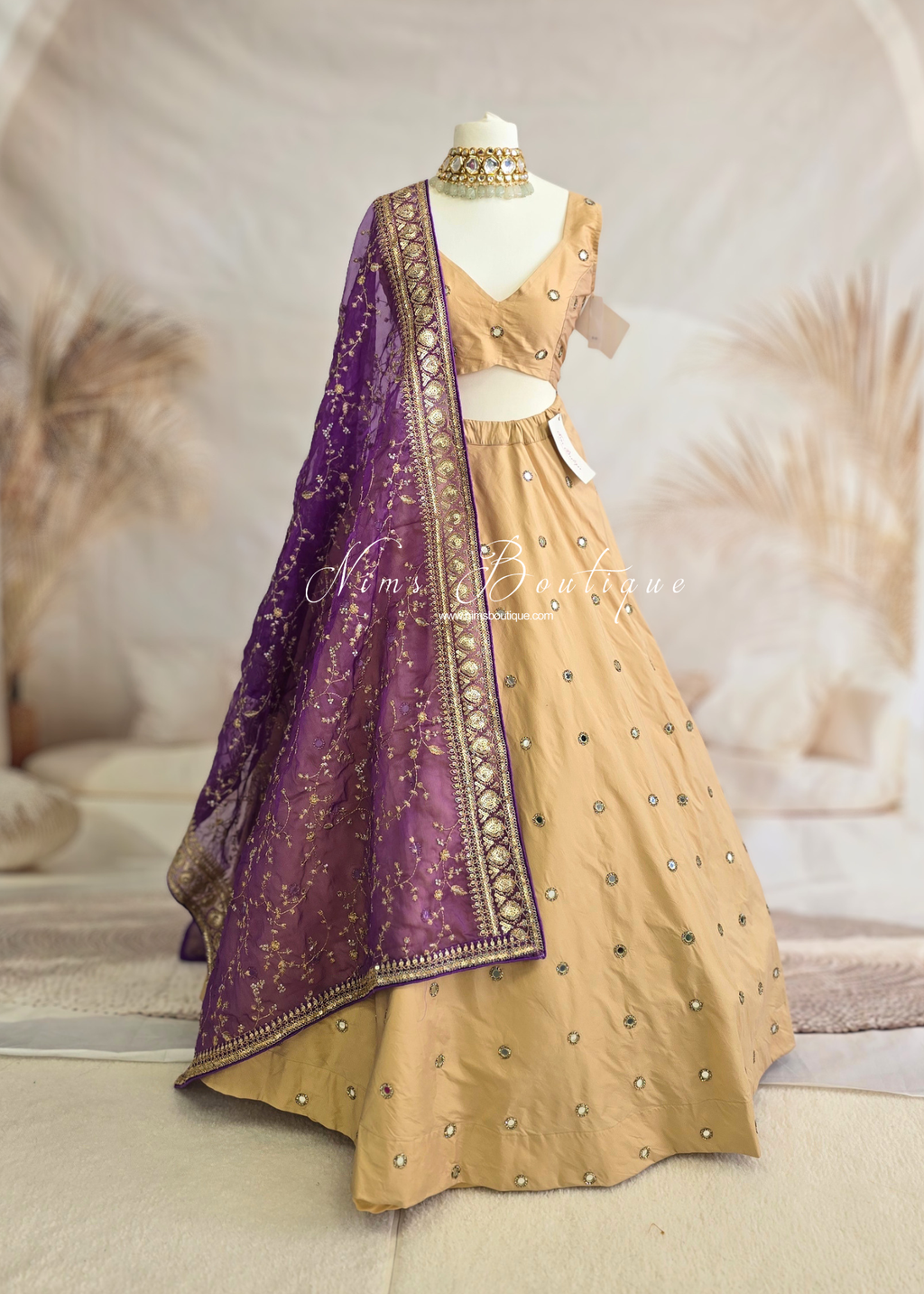 Rani Luxury Gold Silk Mirror Blouse (size 4-16)