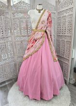 Readymade Pink Silk skirt/lehnga (sizes 4-12)