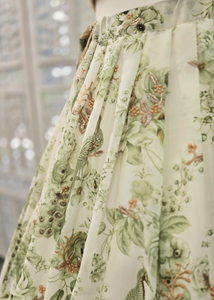 Florella Ivory & Green Georgette readymade skirt/lehnga (sizes 10-22)
