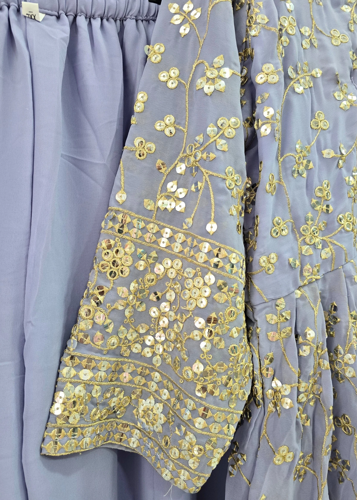 Long Lilac Sharara Suits (Sizes 16-24)
