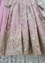 Long Dusky Mauve Sharara Suits (Sizes 16-22)