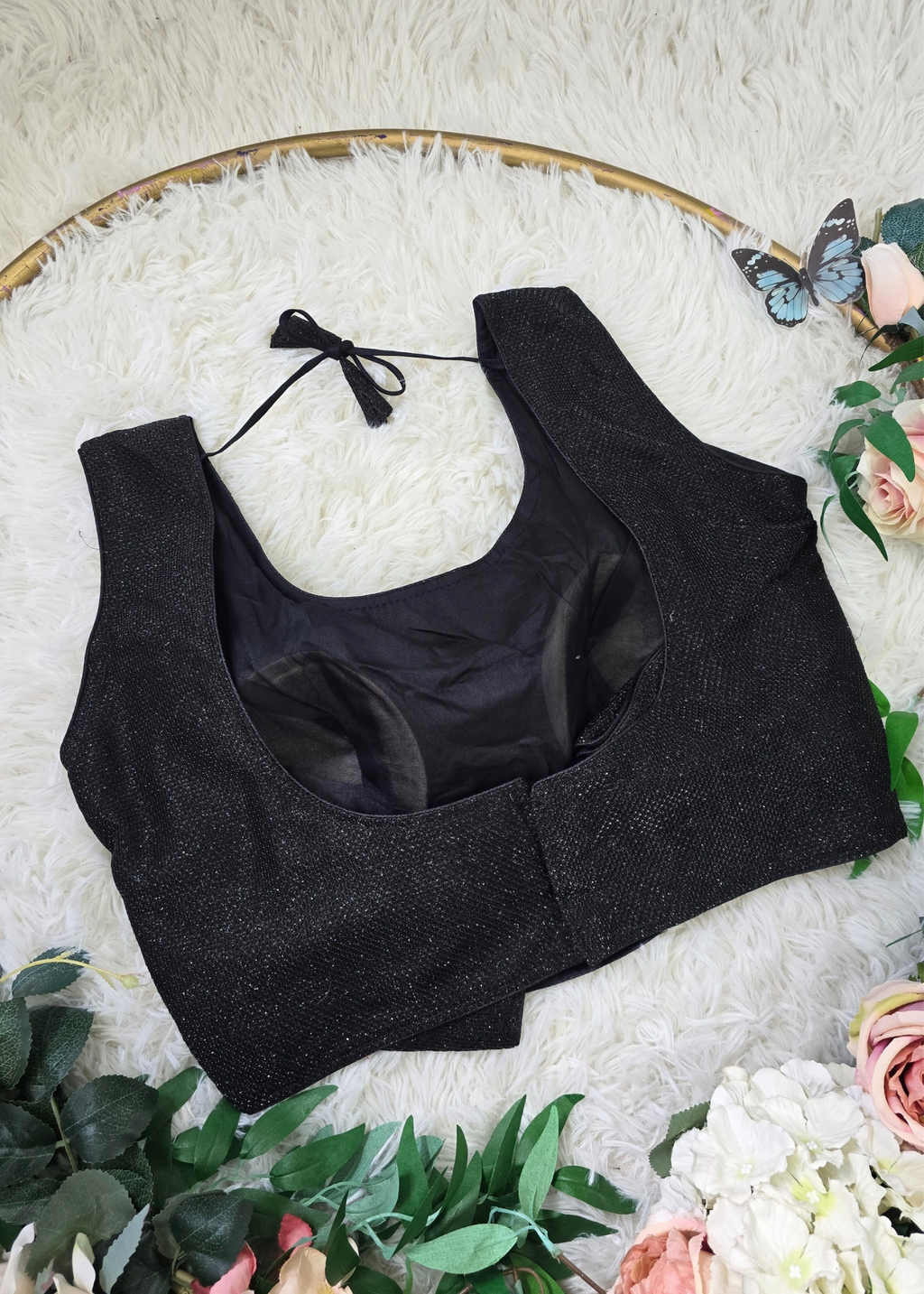 Black Shimmer Blouse (16-18)