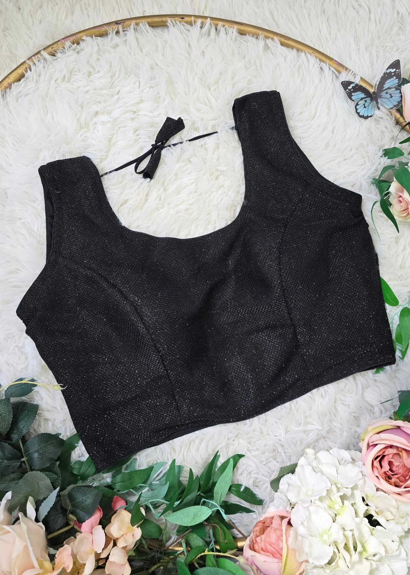 Black Shimmer Blouse (16-18)