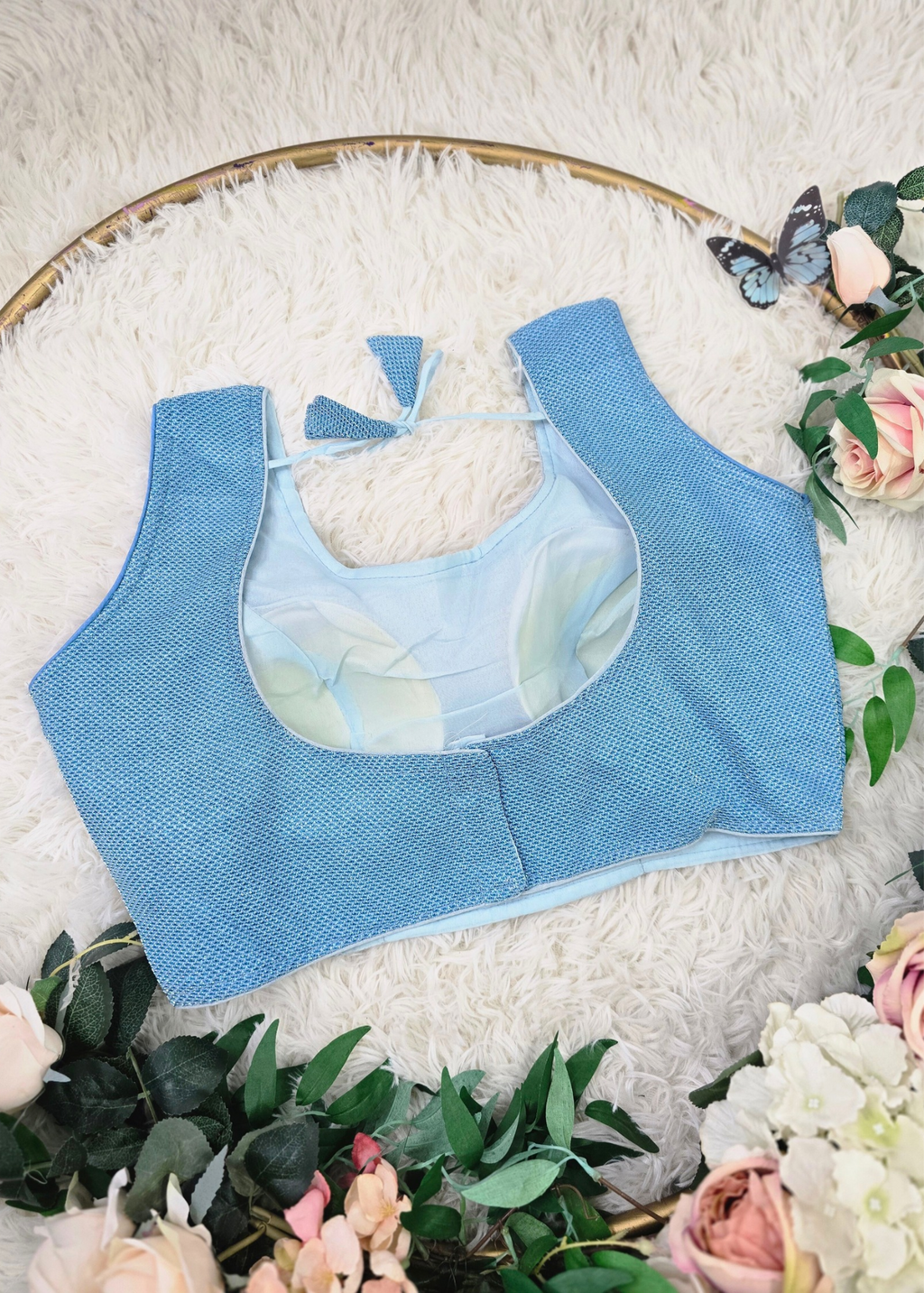 Baby Blue Shimmer Blouse (16-18)