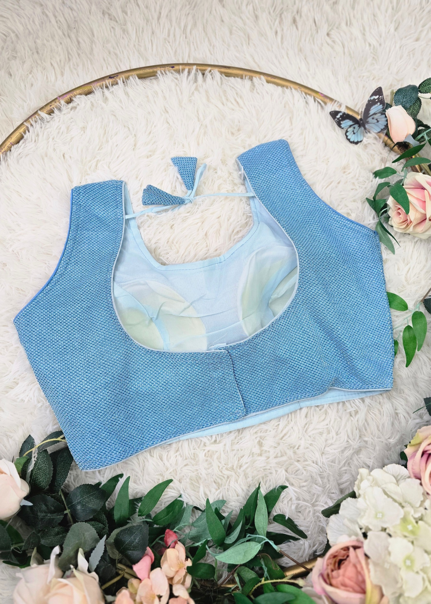 Baby Blue Shimmer Blouse (16-18)