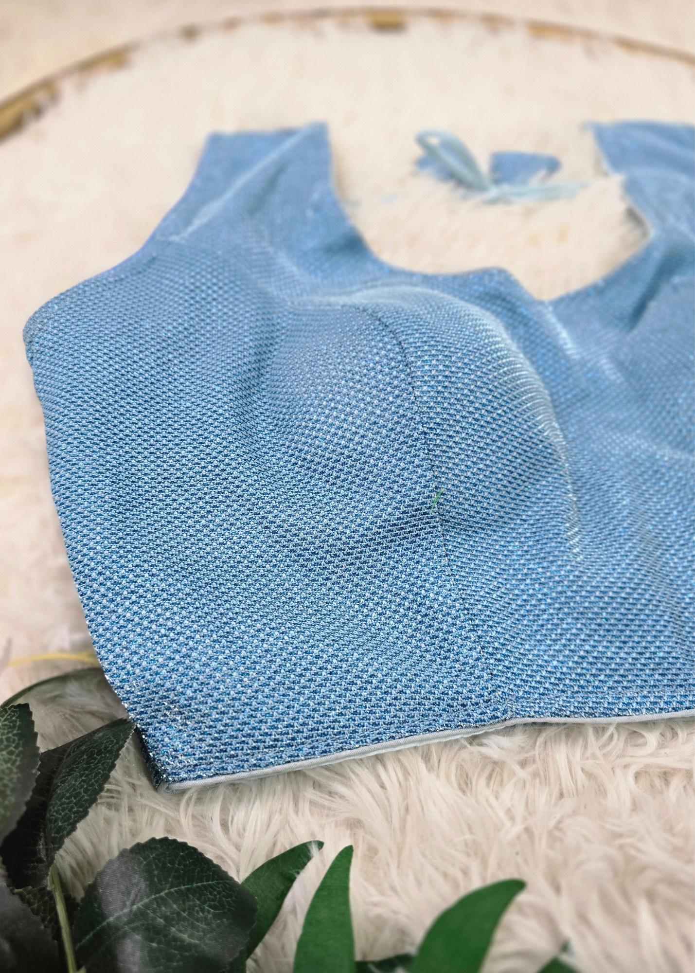 Baby Blue Shimmer Blouse (16-18)