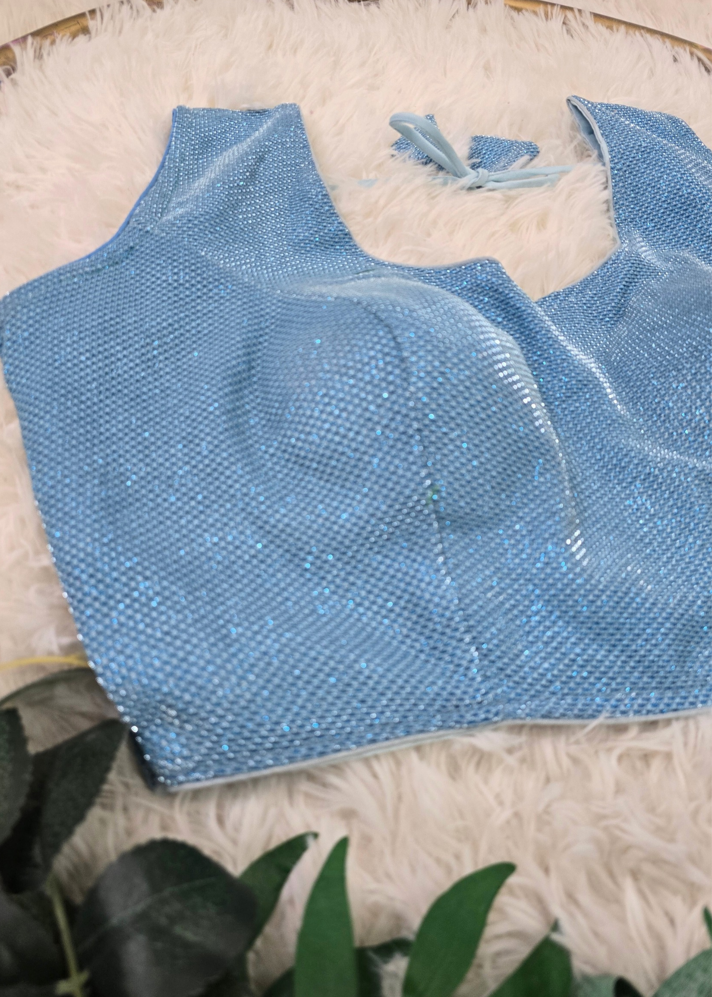 Baby Blue Shimmer Blouse (16-18)