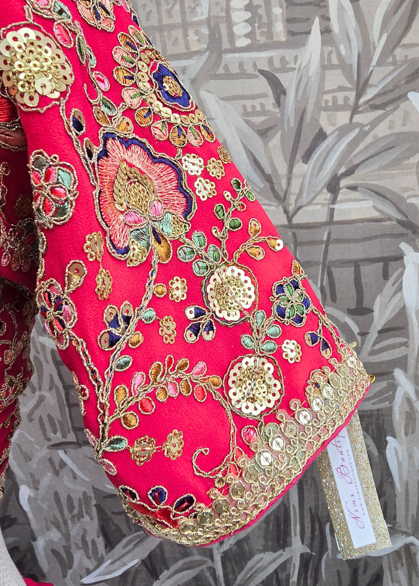 Genelia Deep Pink Embroidered Blouse (10-12)