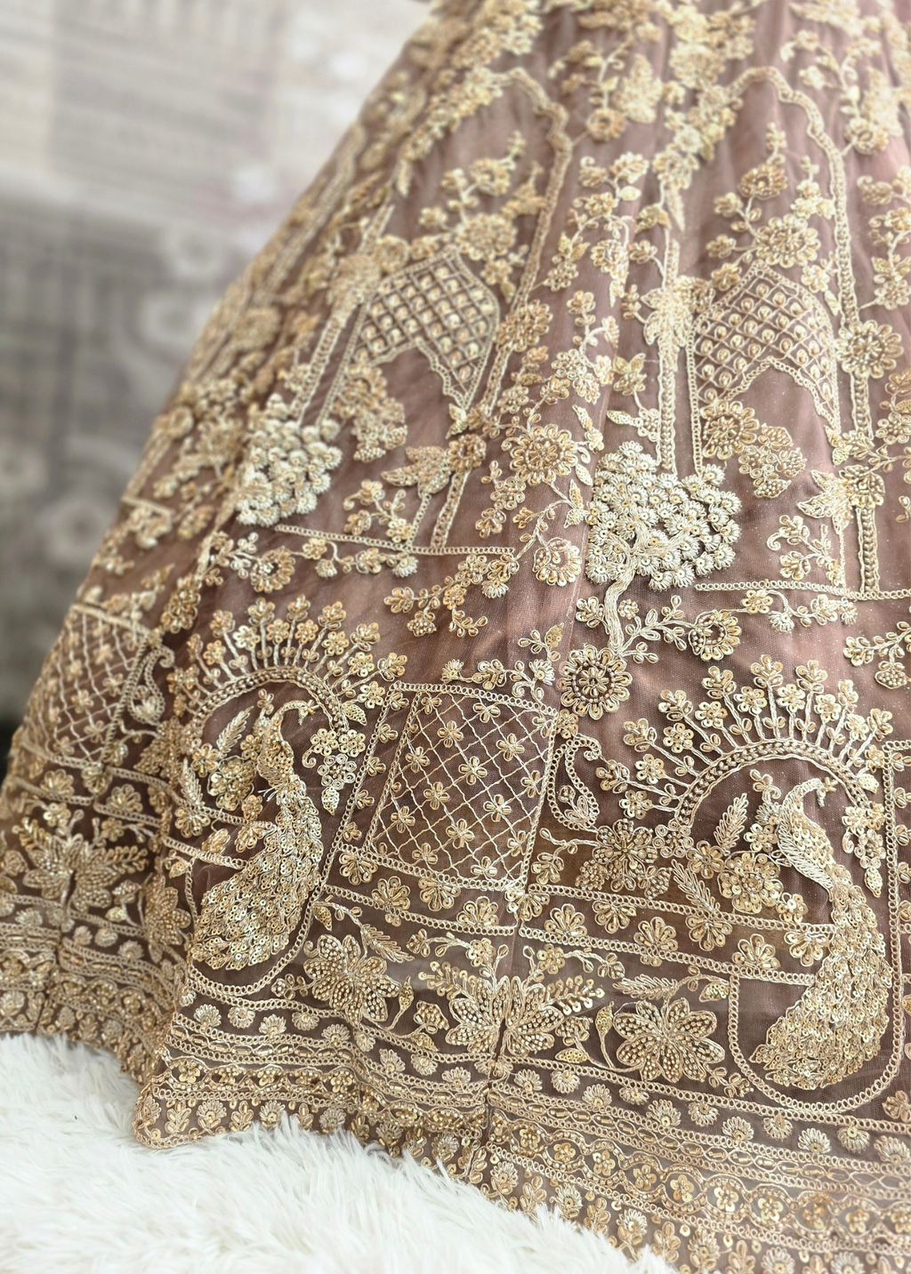 Luxury Dusky Mauve Lehenga (size 12)