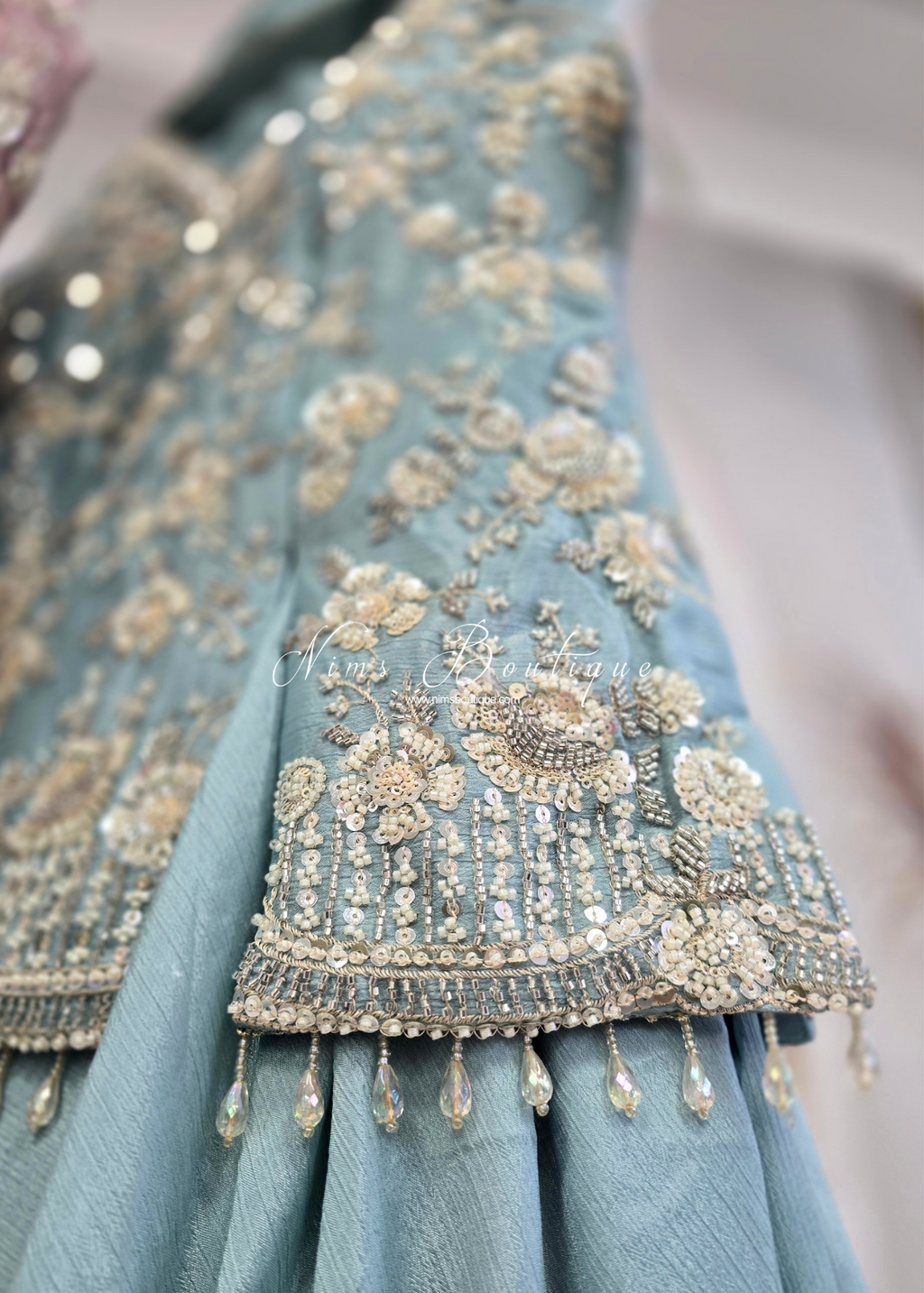 Luxury Short Embellished Sharara Suit (10-12)