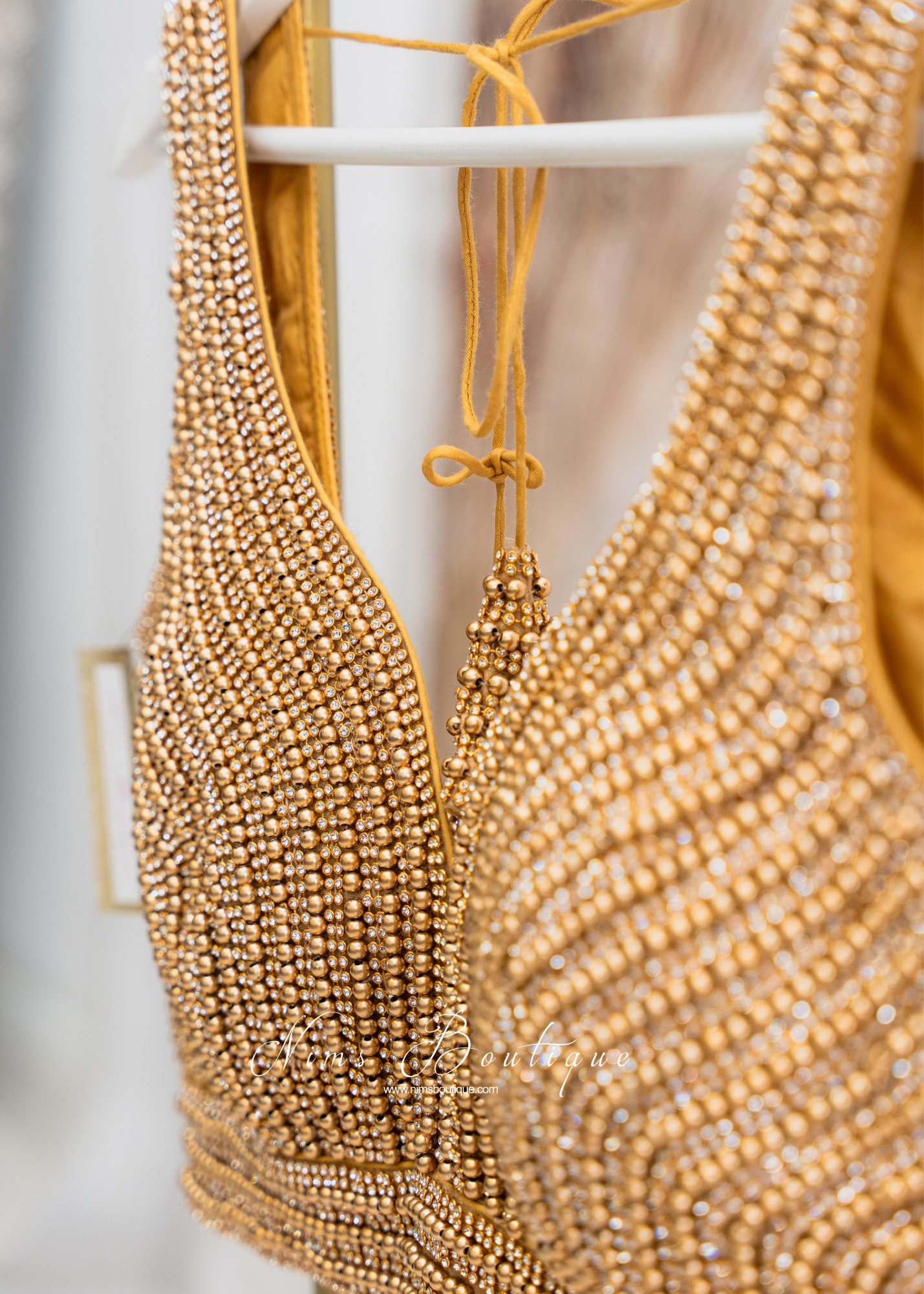 Isla NB Luxury Gold Bead Blouse (one size)