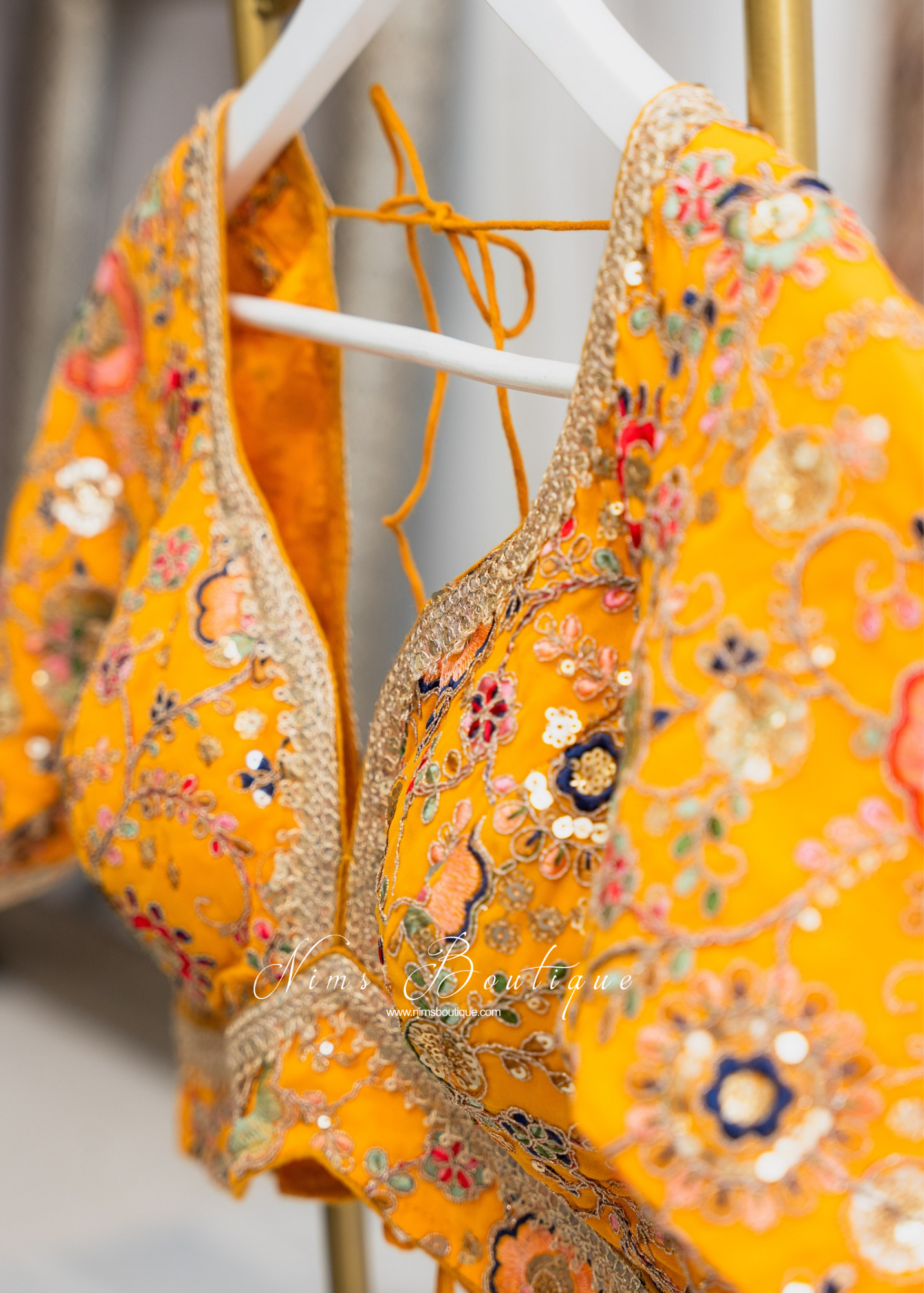 Genelia Yellow Embroidered Blouse (10-12)