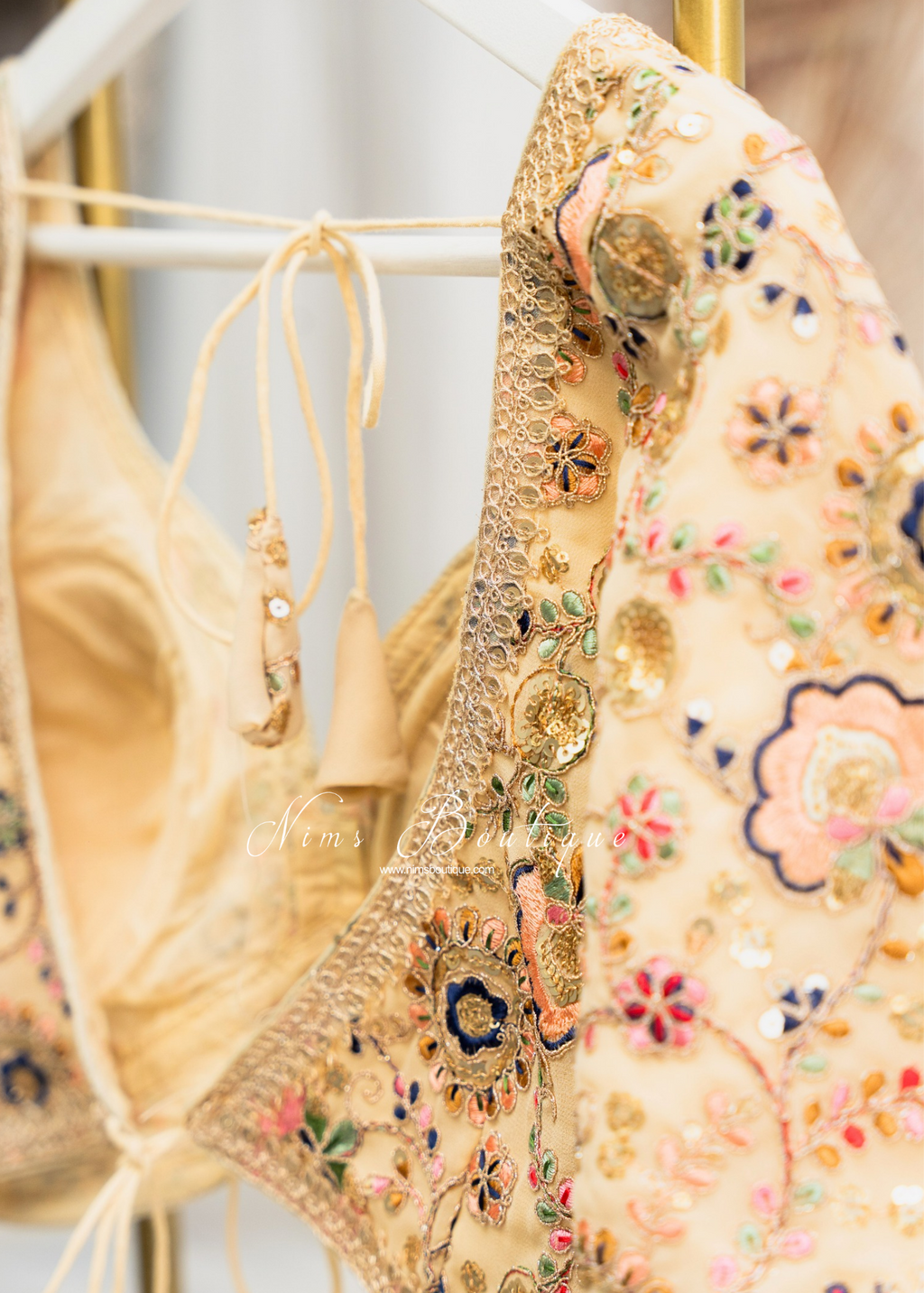 Genelia Gold Embroidered Blouse (10-12)