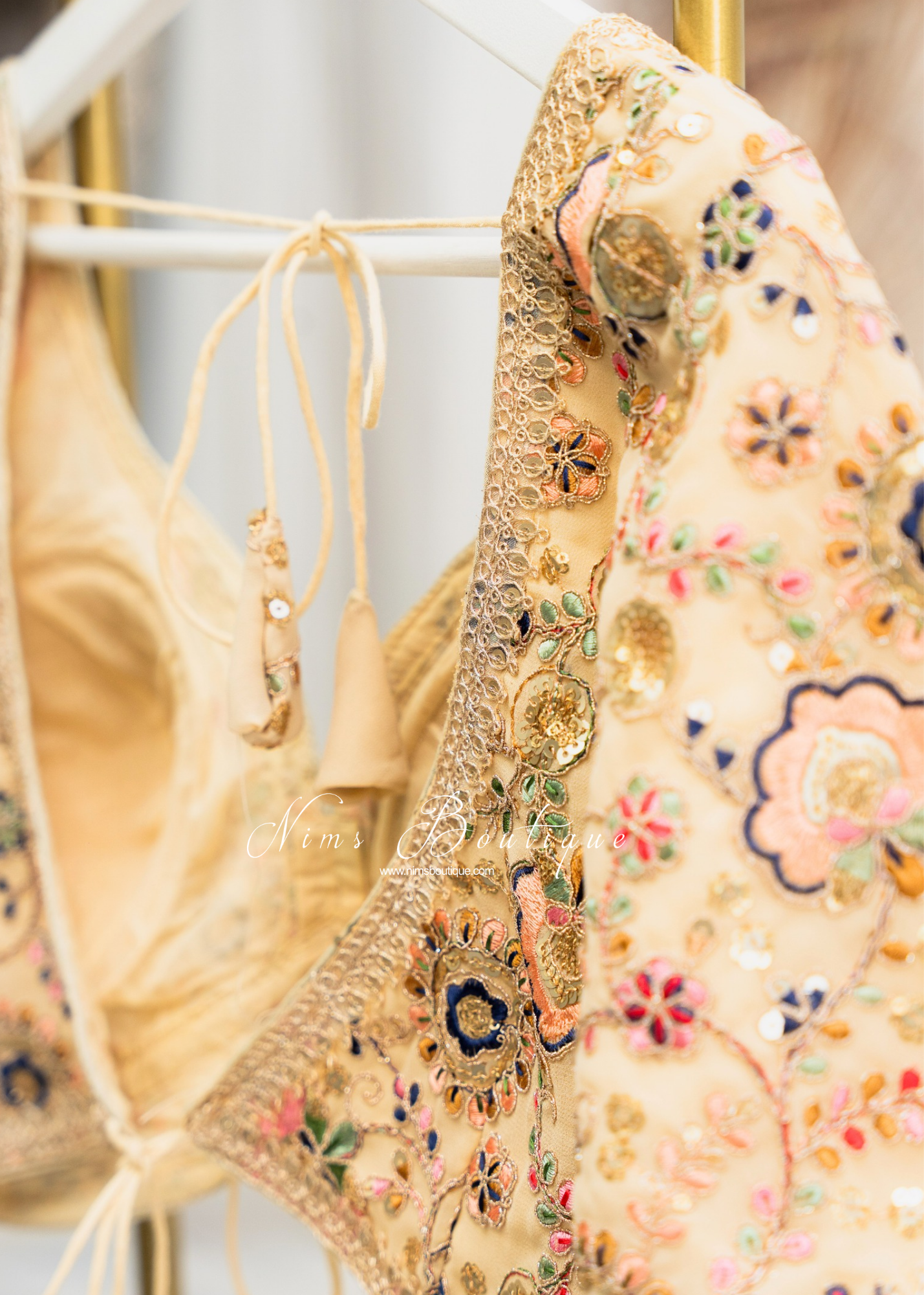 Genelia Gold Embroidered Blouse (10-12)