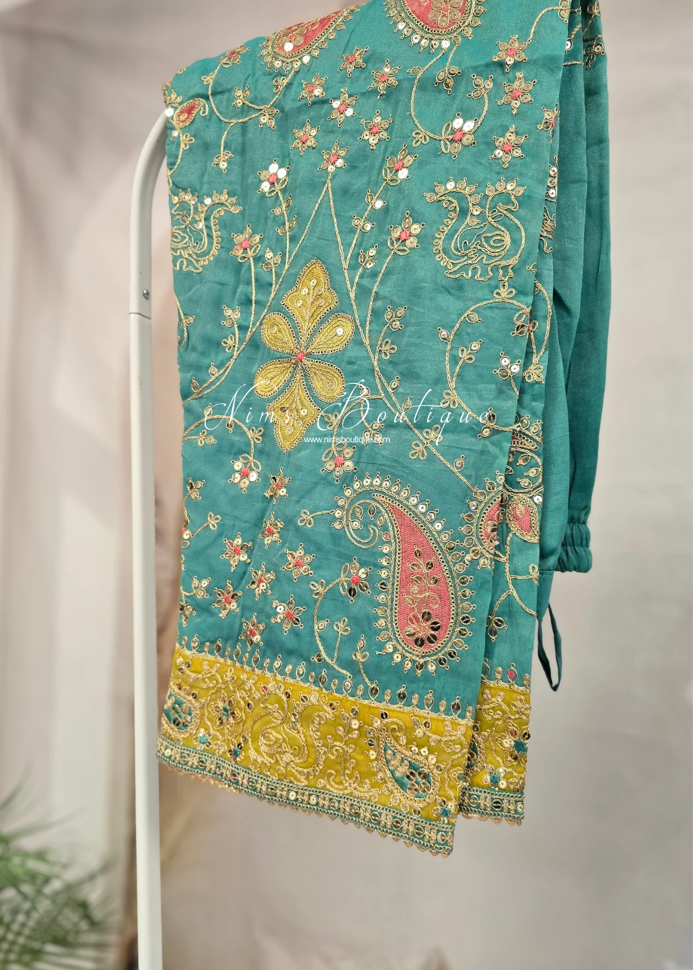 Turquoise Blue Salwar Suit (Size 10-12)