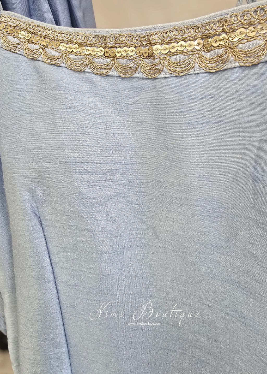 Dusky Blue Pajami Suit (Size 10-12)