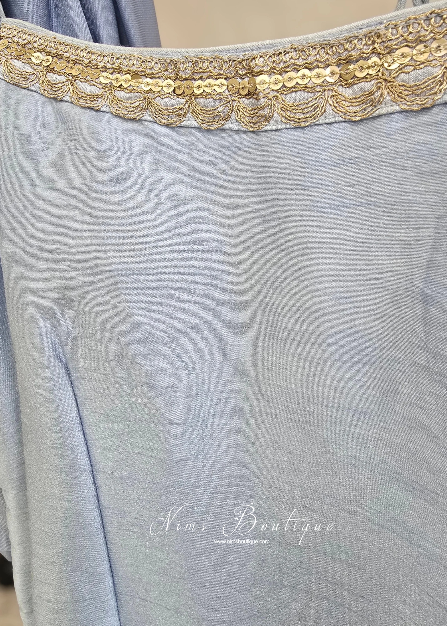 Dusky Blue Pajami Suit (Size 10-12)