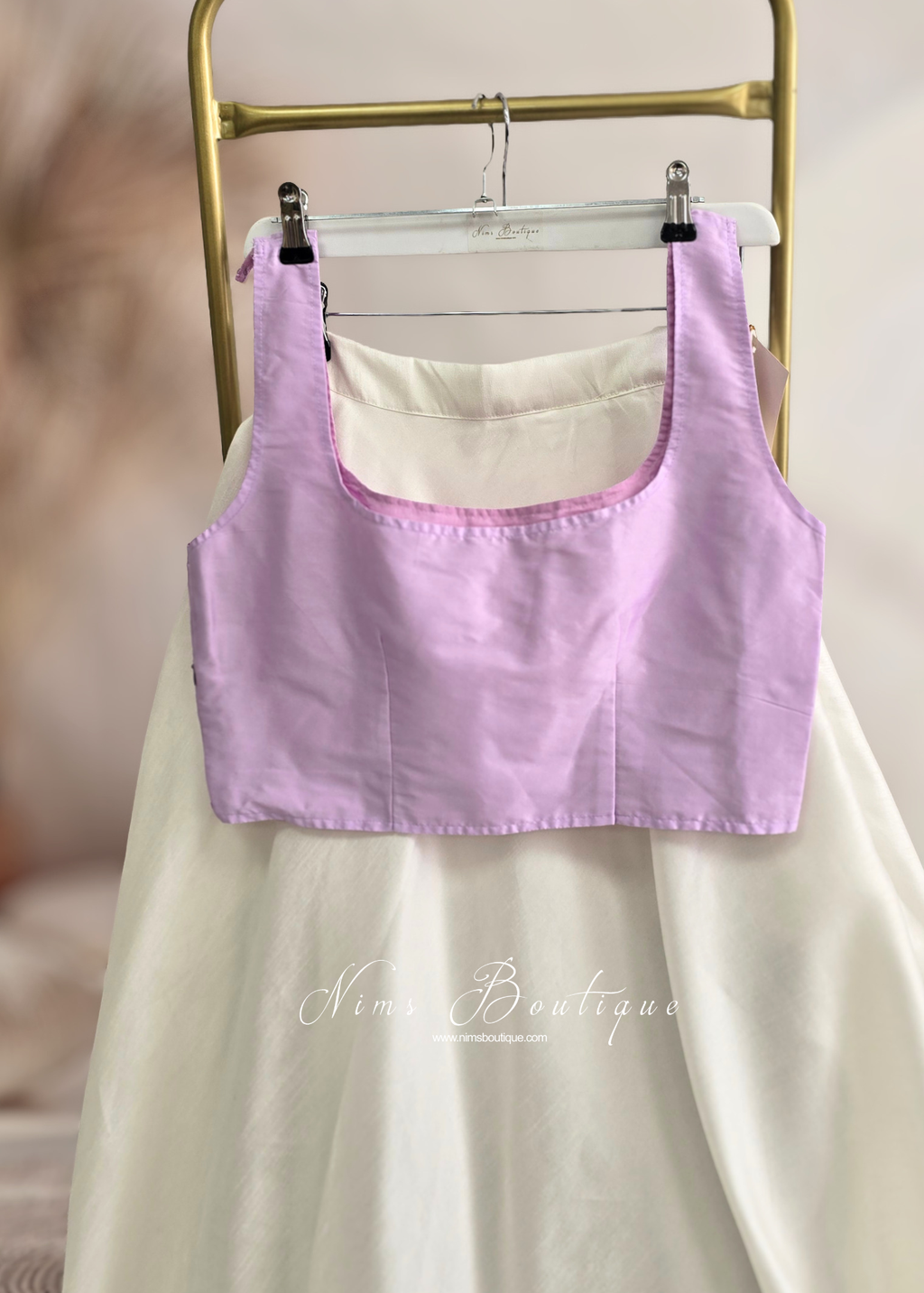 The NB Lilac Sleeveless Silk Blouse (4-26)