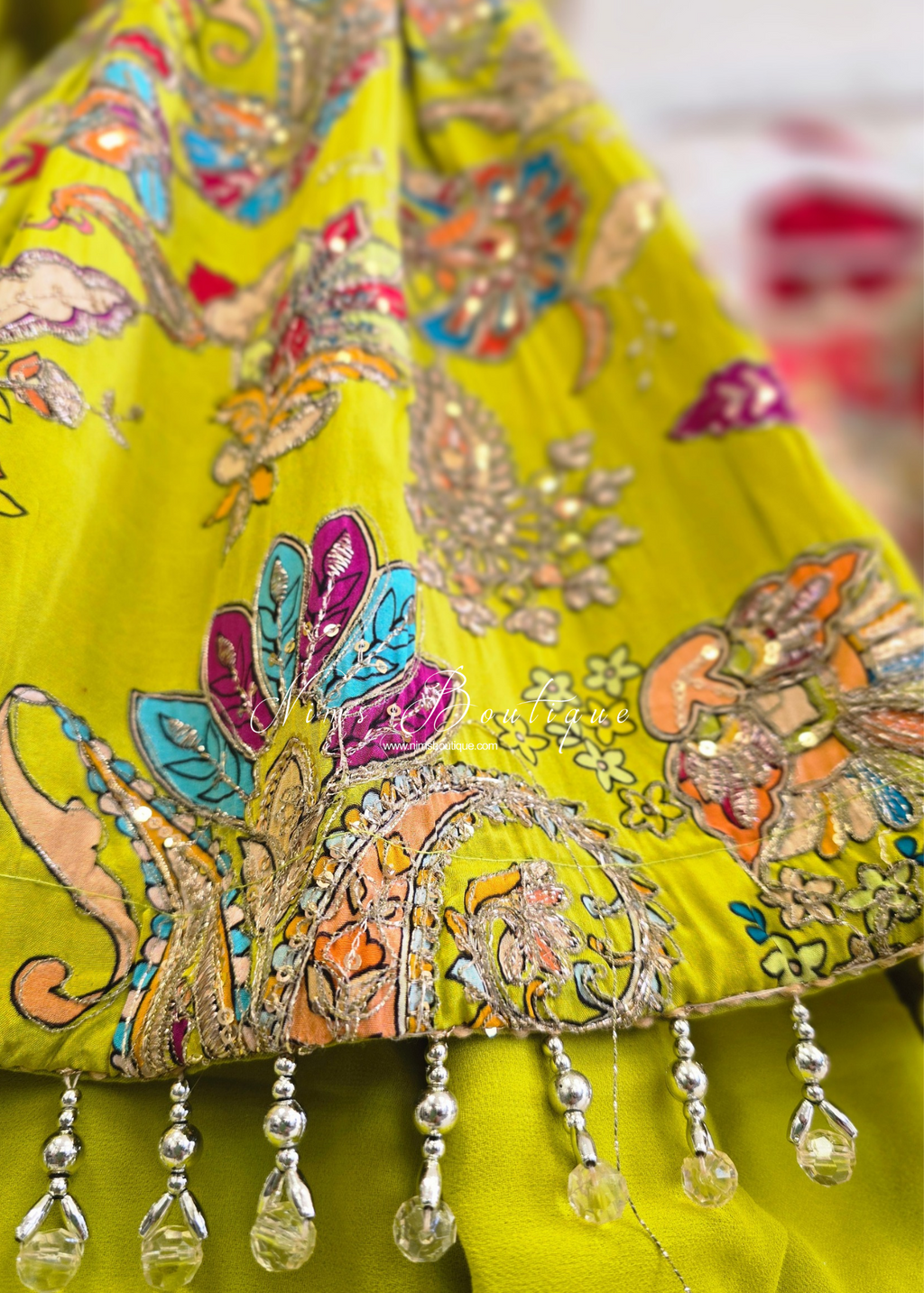 Frock Embellished Gharara Suit (size 10-12)
