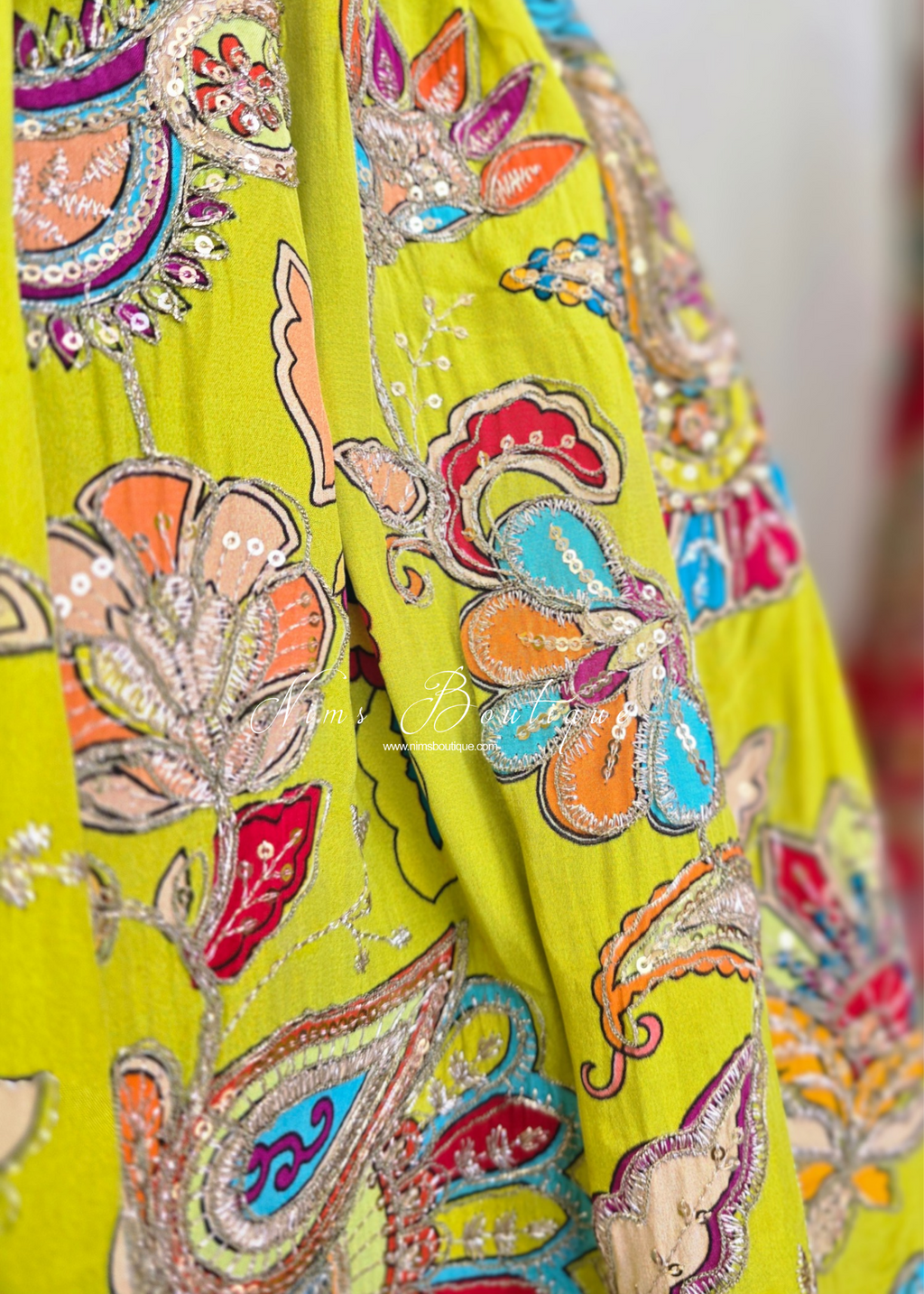 Frock Embellished Gharara Suit (size 10-12)