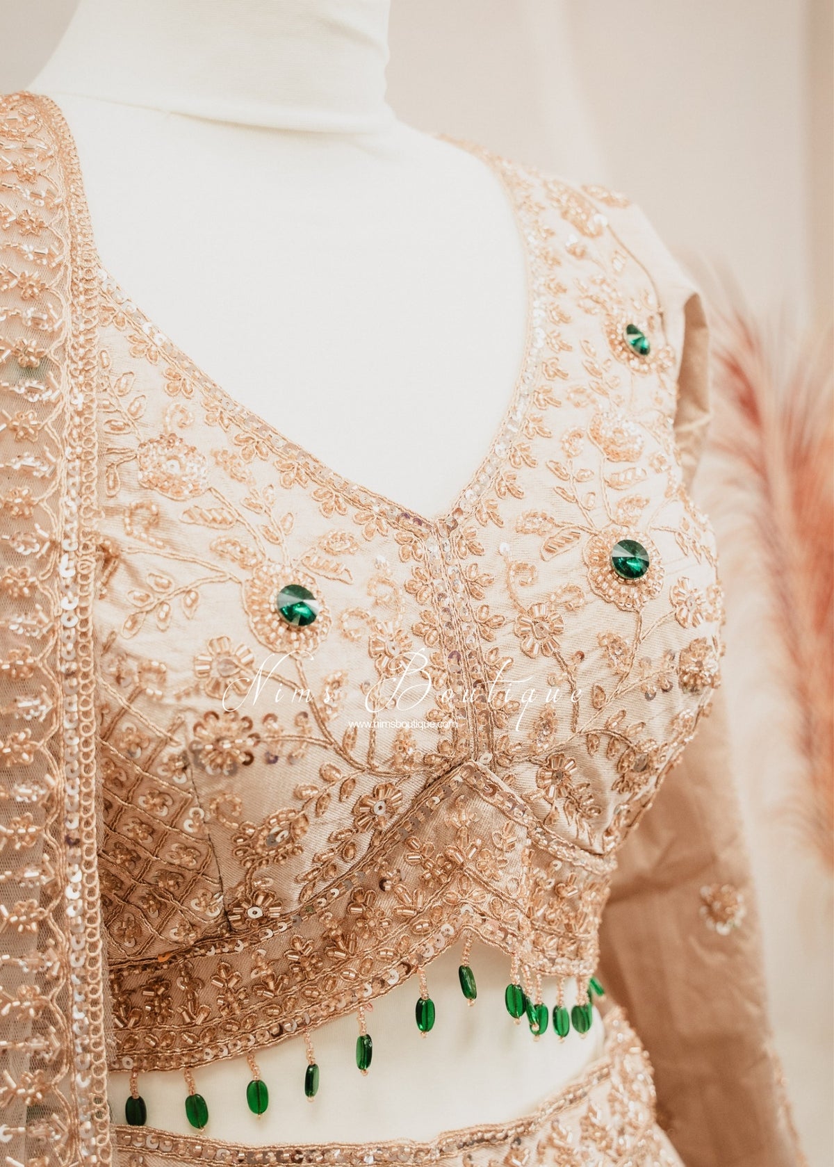 Luxury Gold Raw Silk Lehenga (size 12)