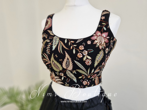 Luxury Sarika Black Blouse (size 4-18)