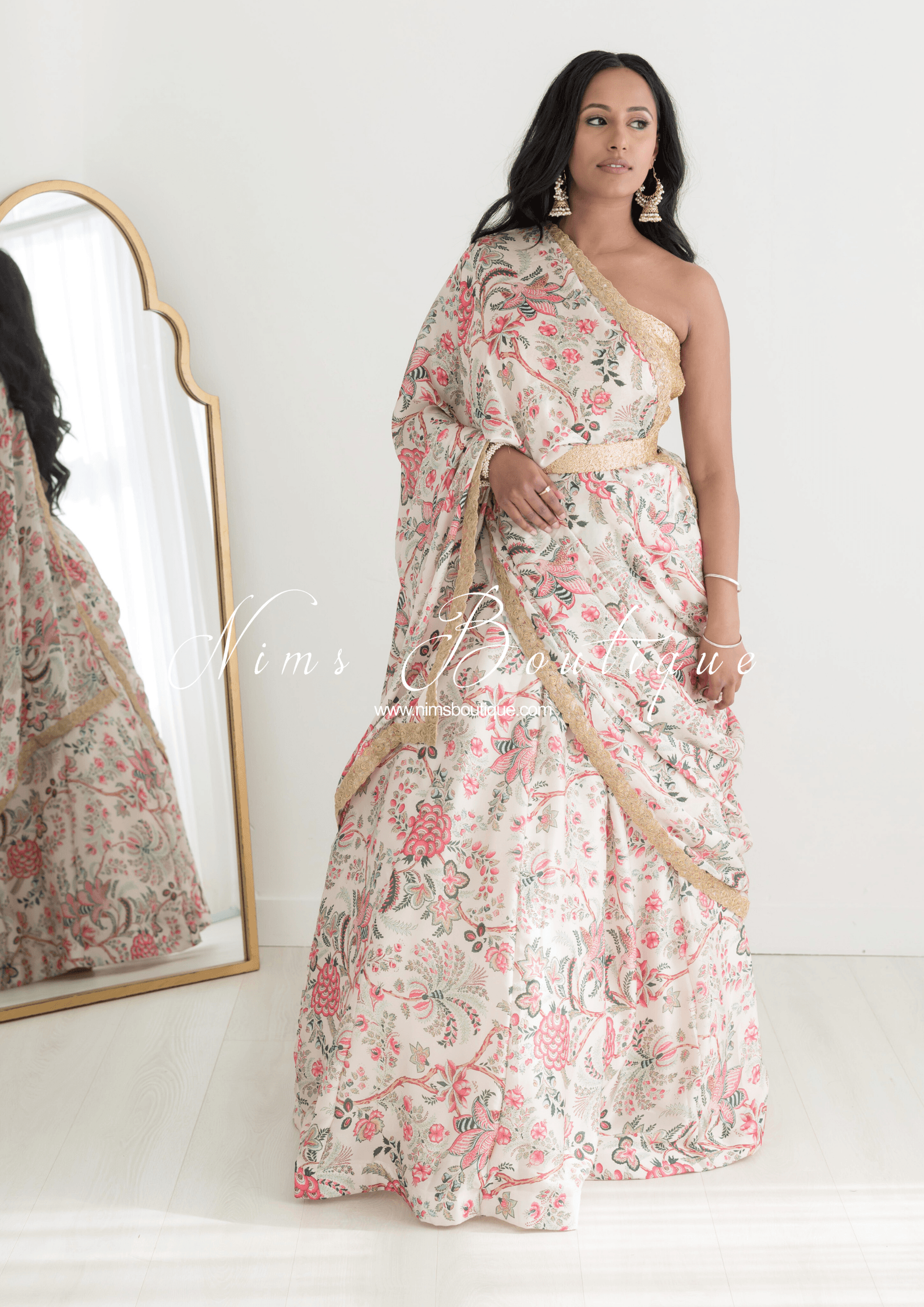 Nims Boutique Kitara Satin Print readymade skirt/lehnga sizes 6-22