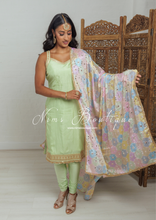 The NB Classic Sleeveless Mint Silk Pajami Suit (sizes 4 to 24)