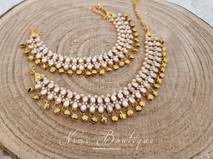 Gold Ghungroo Anklets with Bells