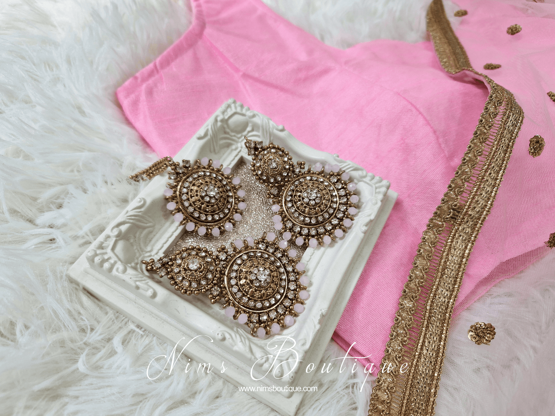 Nims Boutique The NB Baby Pink Blouse 10-12