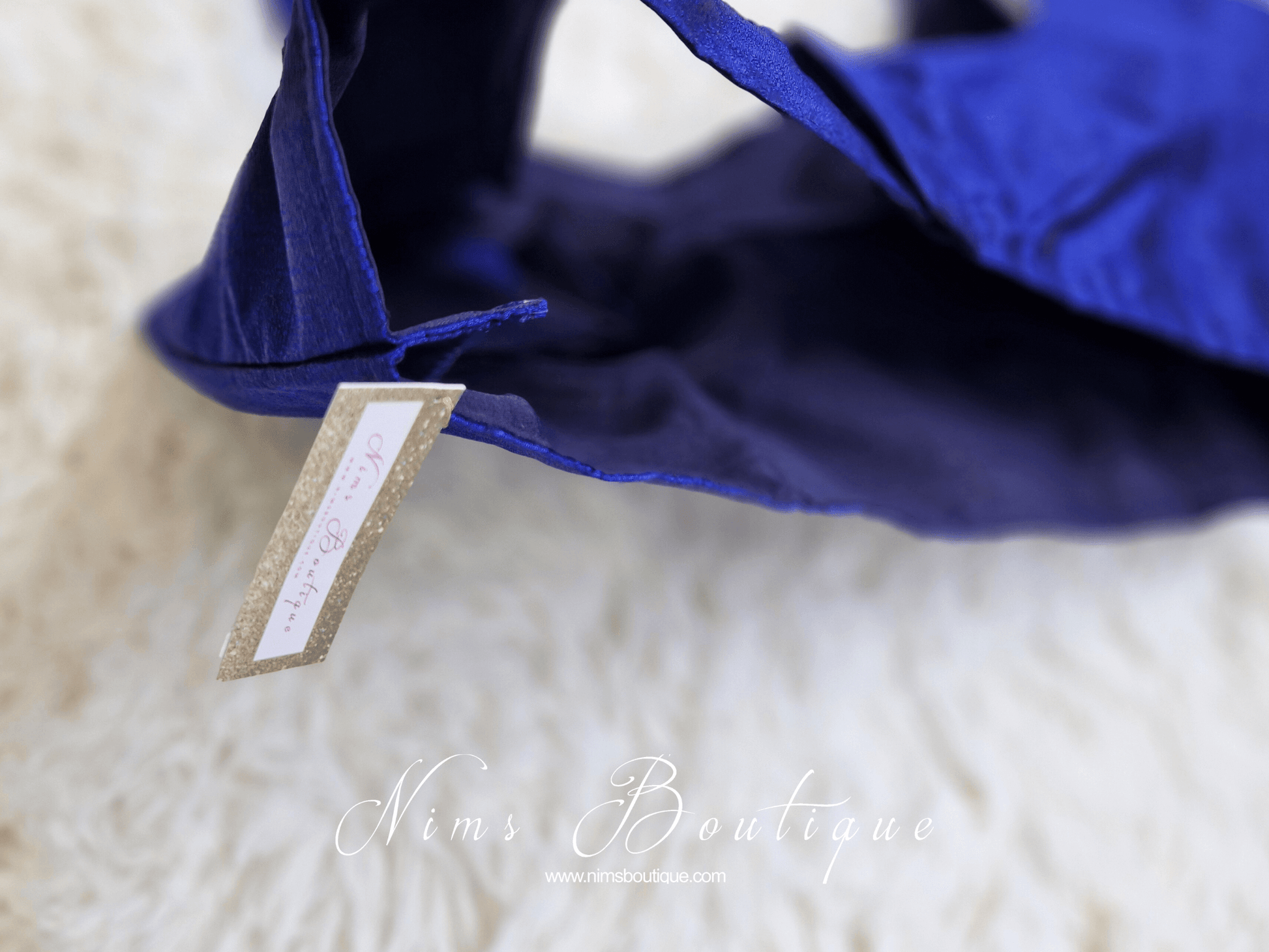 Nims Boutique The NB Bright Navy Blouse 12-14