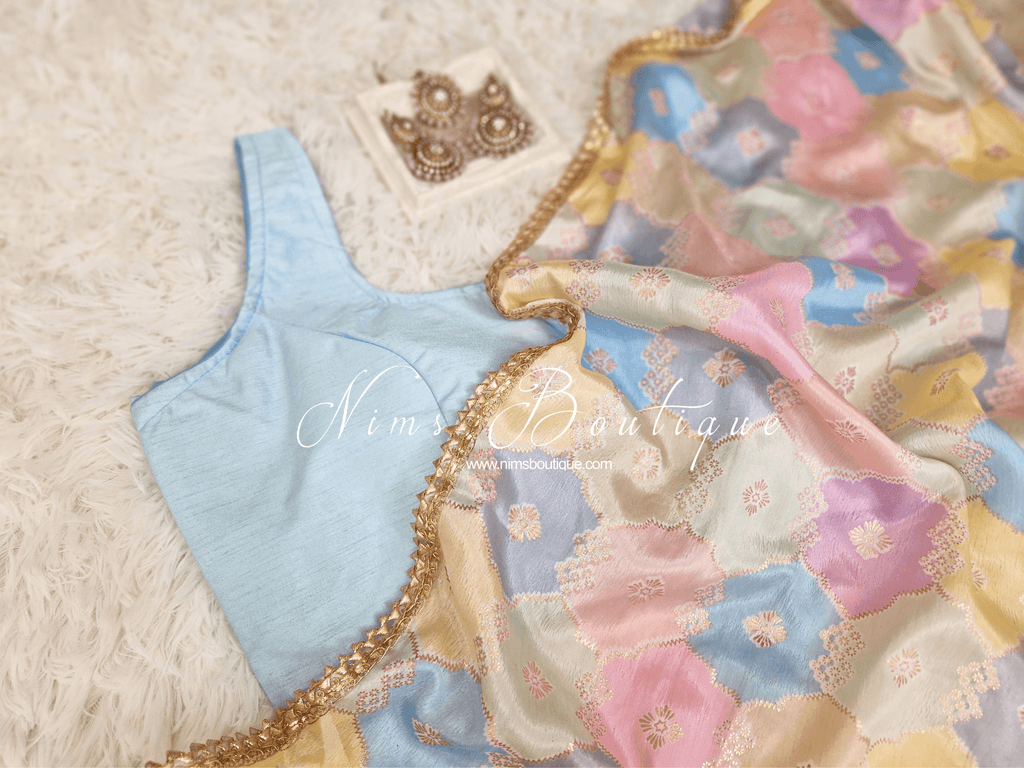 Nims Boutique The NB Light Blue Blouse 10-12