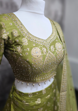 Mehndi Green Embellished Lehnga (Size 10-12)