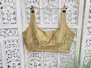 The NB Gold Silk Blouse (10-12)