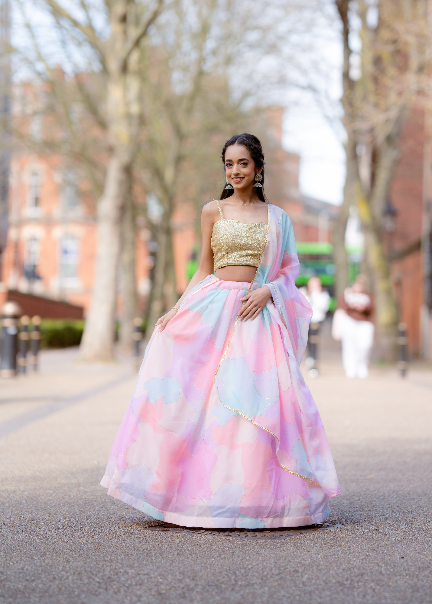 Candy Pastel skirt/lehnga (size 4-18)
