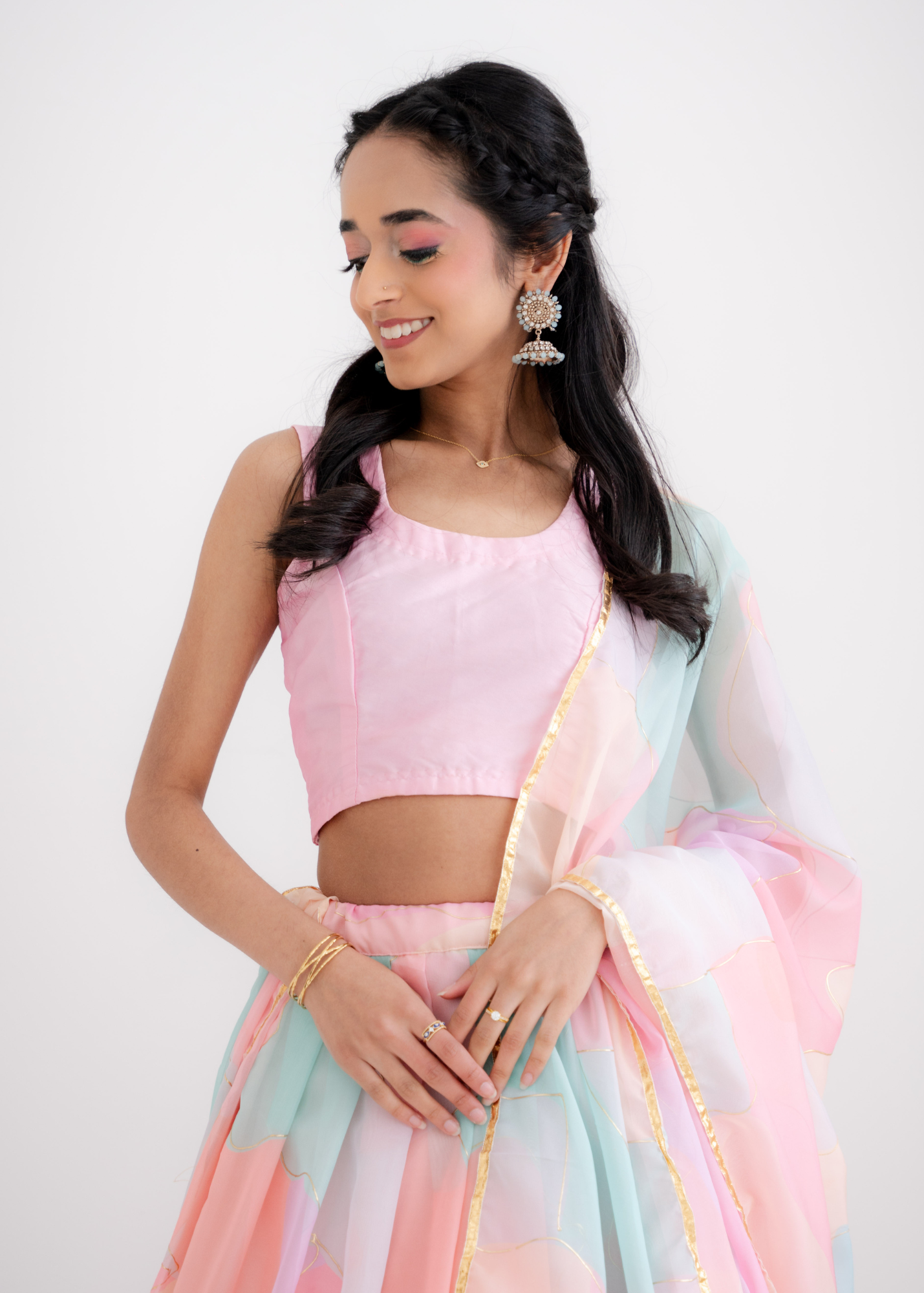 The NB Baby Pink Silk Blouse (petite sizes 4-8)