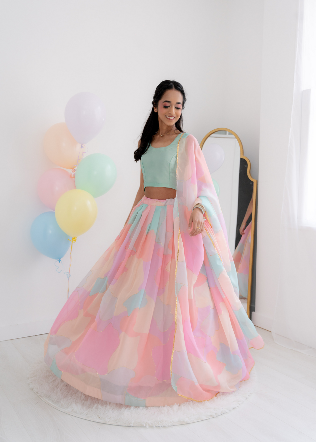 Candy Pastel skirt/lehnga (size 4-18)