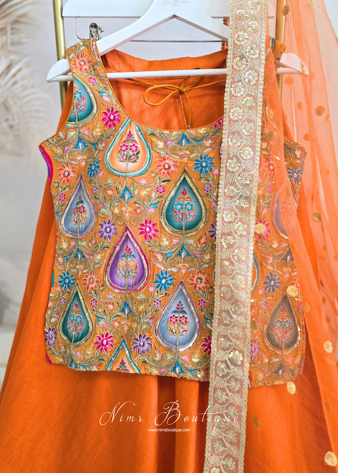 Hema Amber Printed & Embroidered Long Blouse (10-12)