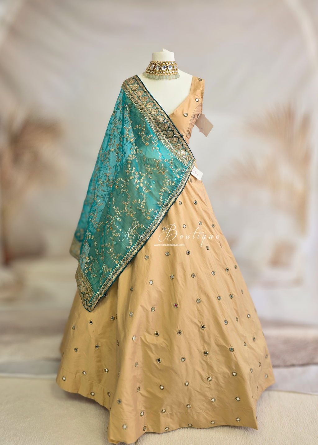 Rani Luxury Gold Silk Mirror Blouse (size 4-16)