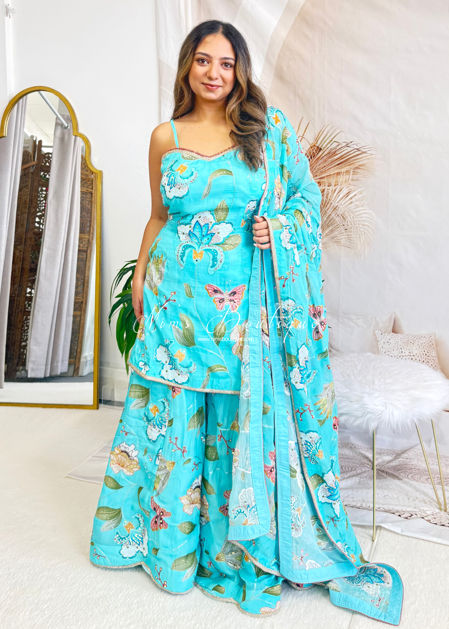 Luxury Evelina Strappy Sharara Suit (size 12)