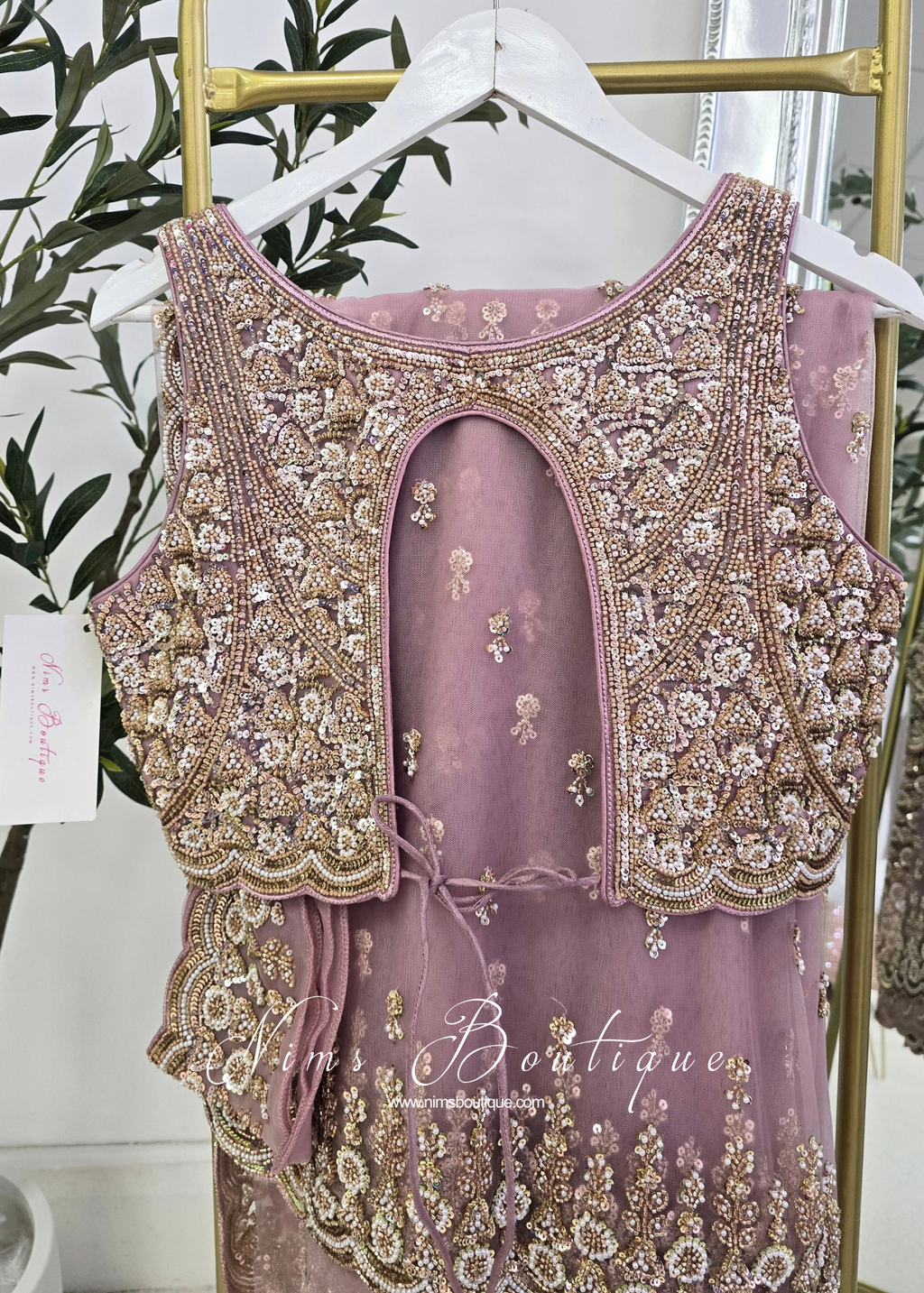 Luxury Lilac Embellished Saree