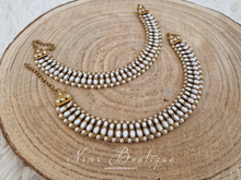 Royal Pearl Stone & Pearl Anklets