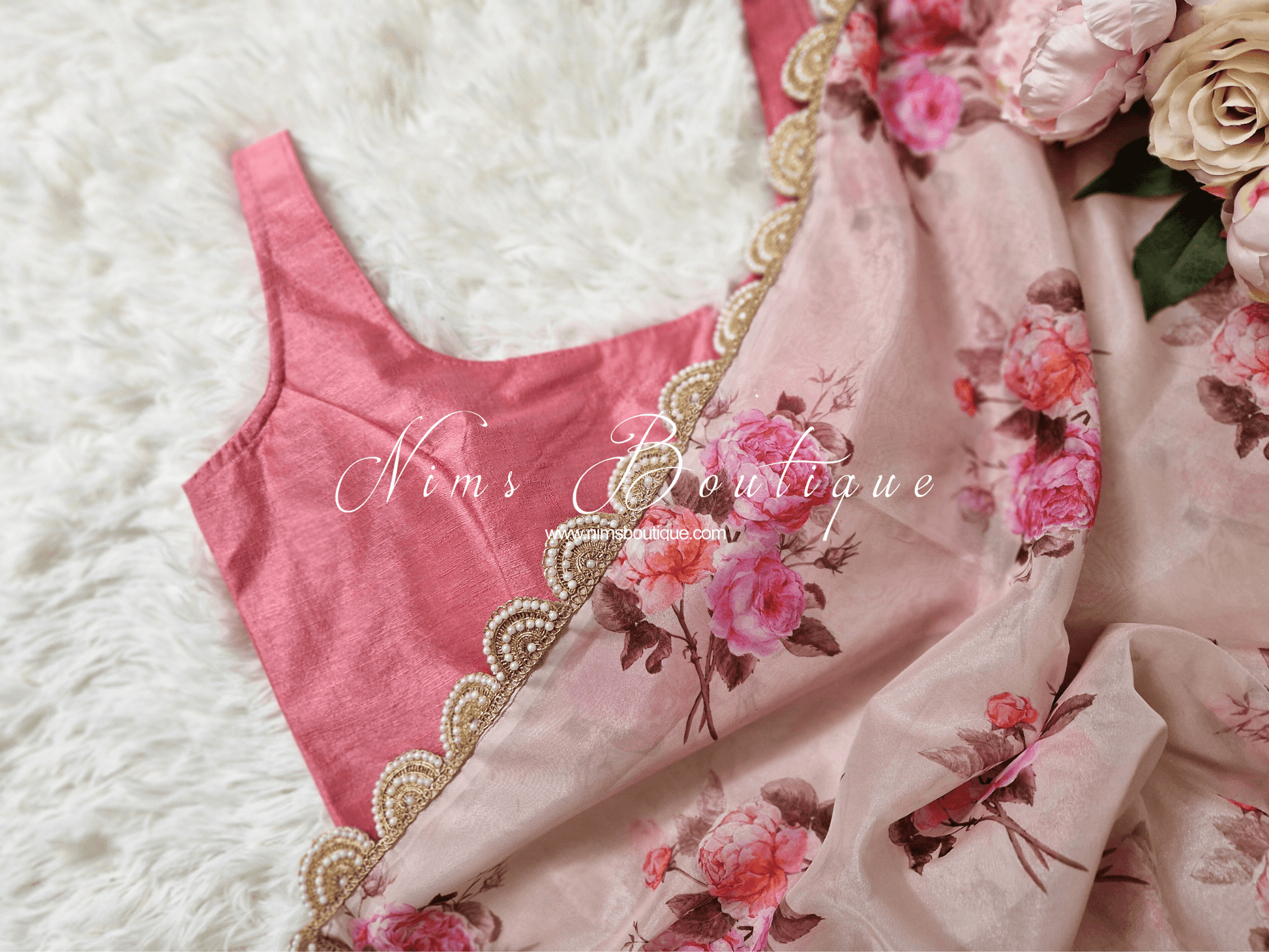 Nims Boutique The NB Dusky Pink Blouse 10-12
